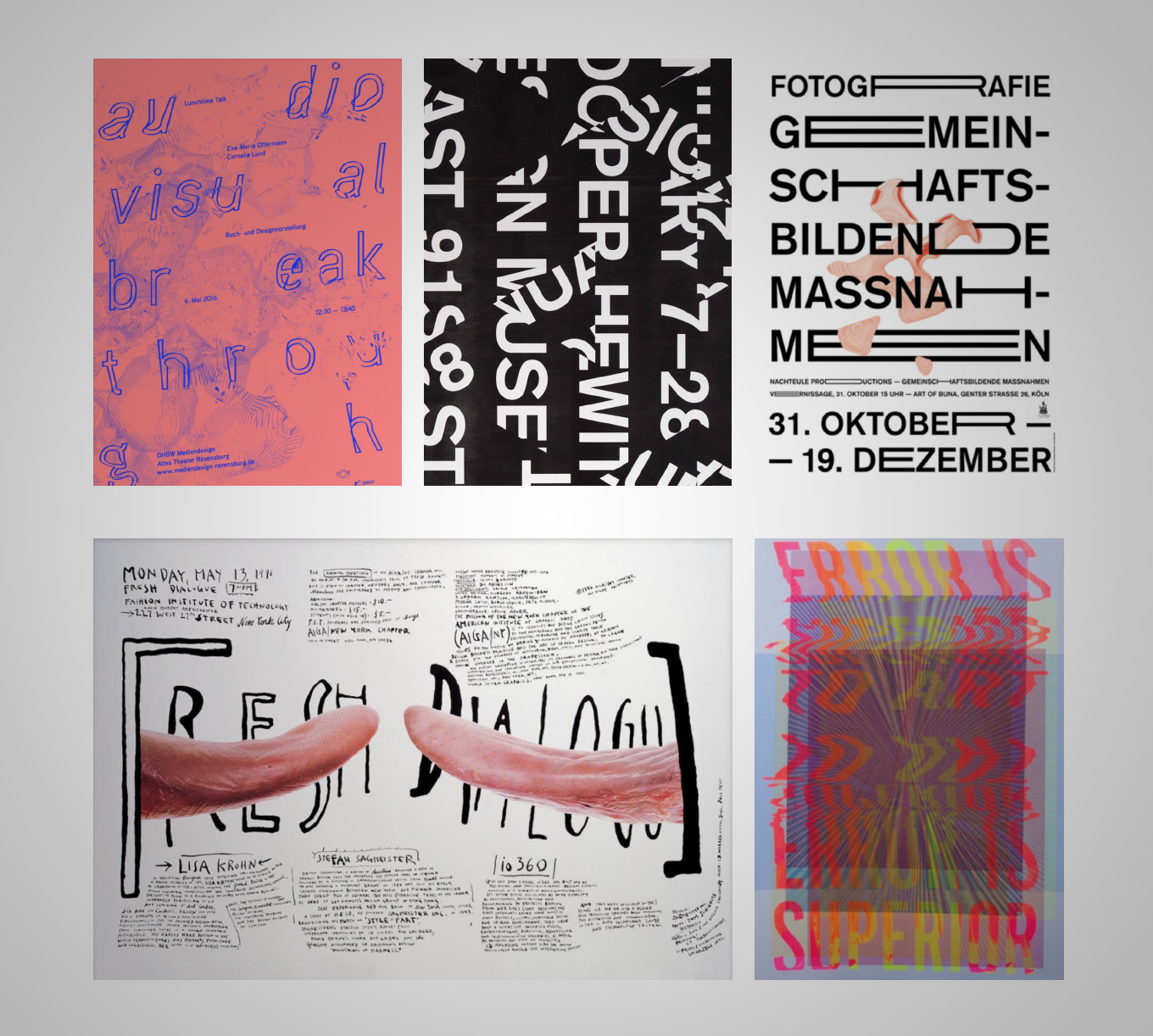 LTT Typographic Posters in London » Mediendesign DHBW Ravensburg