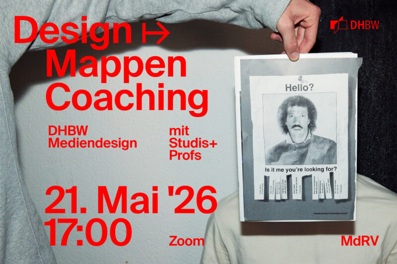 Design Mappen Coaching Poster DHBW Mediendesign