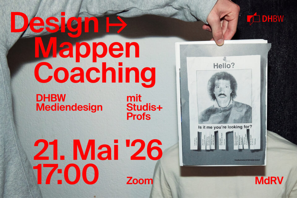 Design Mappen Coaching Poster DHBW Mediendesign